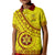 Custom Tonga High School Kid Polo Shirt Tongan Kupesi Pattern LT05 Kid Yellow - Polynesian Pride