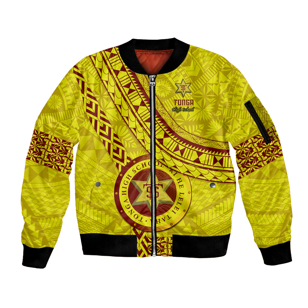 custom-tonga-high-school-sleeve-zip-bomber-jacket-tongan-kupesi-pattern