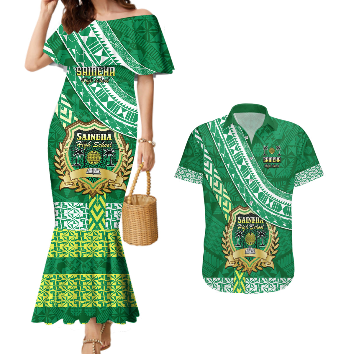 custom-saineha-high-school-couples-matching-mermaid-dress-and-hawaiian-shirt-tongan-kupesi-pattern