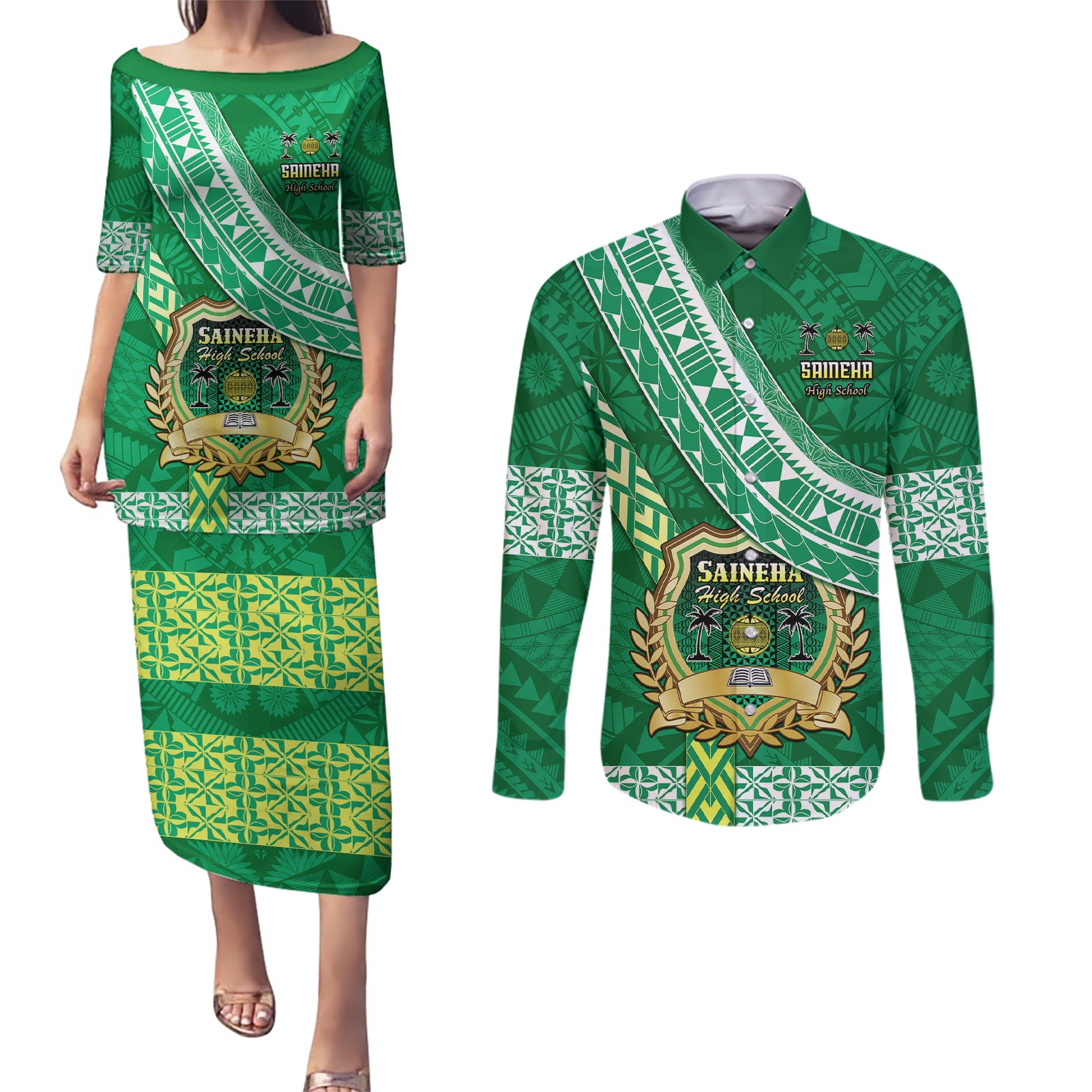 custom-saineha-high-school-couples-matching-puletasi-dress-and-long-sleeve-button-shirts-tongan-kupesi-pattern