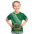 Custom Saineha High School Kid T Shirt Tongan Kupesi Pattern LT05 Green - Polynesian Pride