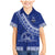 Custom Tupou College Family Matching Mermaid Dress and Hawaiian Shirt Tongan Kupesi Pattern LT05 Son's Shirt Blue - Polynesian Pride