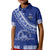 Custom Tupou College Kid Polo Shirt Tongan Kupesi Pattern LT05 Kid Blue - Polynesian Pride