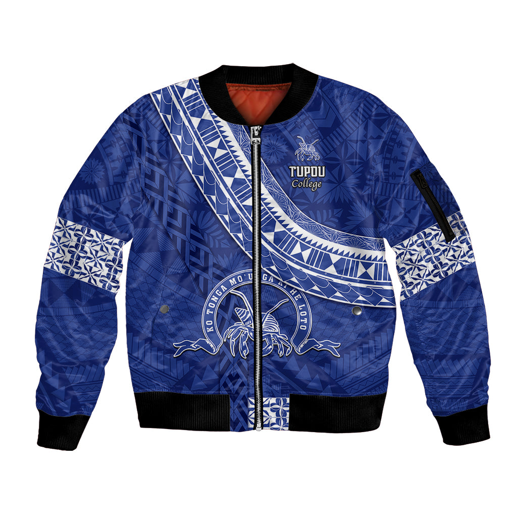 custom-tupou-college-sleeve-zip-bomber-jacket-tongan-kupesi-pattern