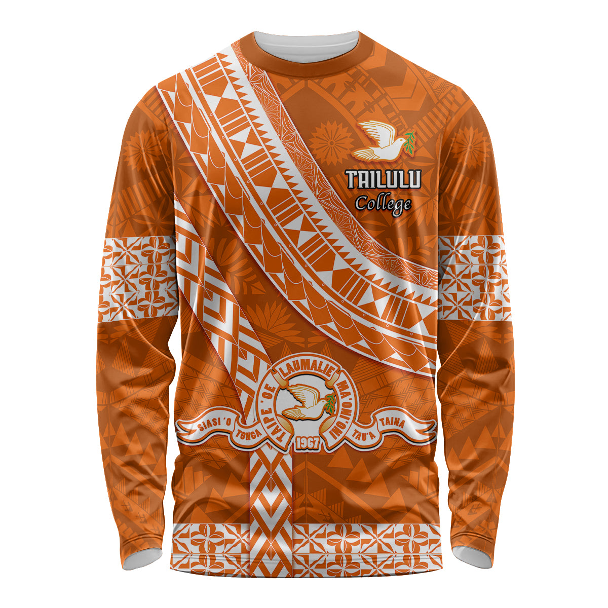 custom-tailulu-college-long-sleeve-shirt-tongan-kupesi-pattern