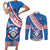 custom-apifoou-college-couples-matching-short-sleeve-bodycon-dress-and-long-sleeve-button-shirts-tongan-kupesi-pattern