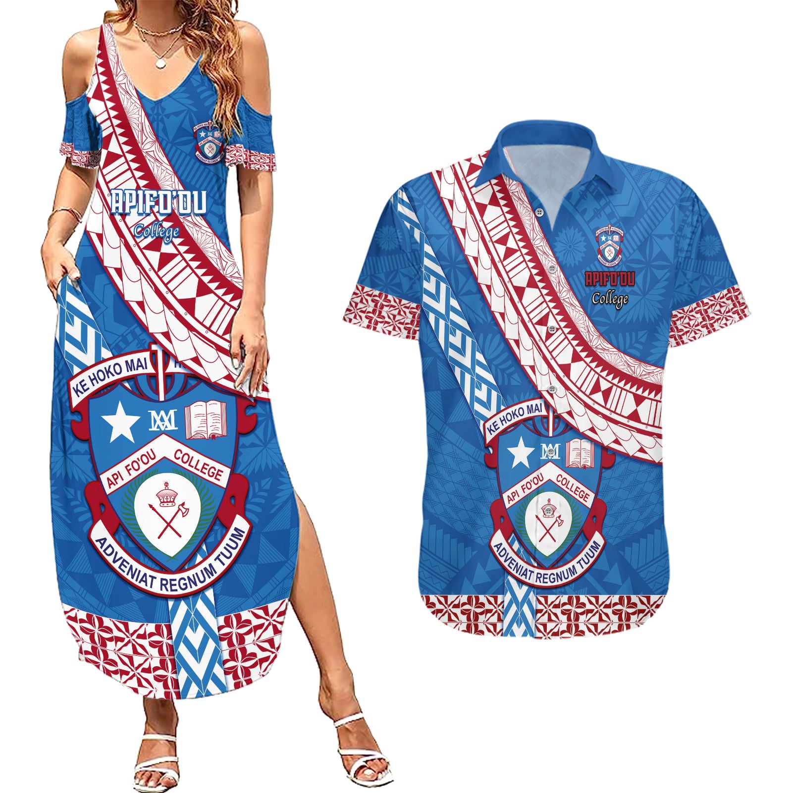 custom-apifoou-college-couples-matching-summer-maxi-dress-and-hawaiian-shirt-tongan-kupesi-pattern