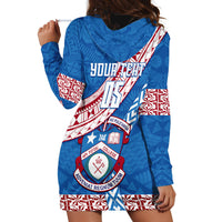 Custom Apifoou College Hoodie Dress Tongan Kupesi Pattern LT05 - Polynesian Pride
