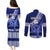 Custom Queen Salote College Couples Matching Puletasi Dress and Long Sleeve Button Shirts Tongan Kupesi Pattern LT05