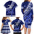 Custom Queen Salote College Family Matching Long Sleeve Bodycon Dress and Hawaiian Shirt Tongan Kupesi Pattern LT05 - Polynesian Pride