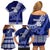 Custom Queen Salote College Family Matching Off Shoulder Short Dress and Hawaiian Shirt Tongan Kupesi Pattern LT05 - Polynesian Pride