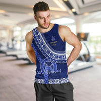 Custom Queen Salote College Men Tank Top Tongan Kupesi Pattern LT05 - Polynesian Pride