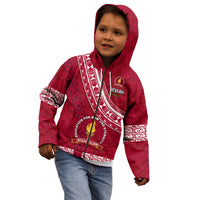 Custom Beulah College Kid Hoodie Tongan Kupesi Pattern LT05 - Polynesian Pride