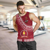 Custom Beulah College Men Tank Top Tongan Kupesi Pattern LT05 - Polynesian Pride