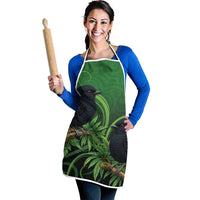 New Zealand Black Robin Apron Karure Maori Koru Art Tattoo LT05 - Polynesian Pride