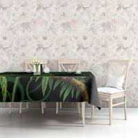 New Zealand Black Robin Tablecloth Karure Maori Koru Art Tattoo LT05 - Polynesian Pride
