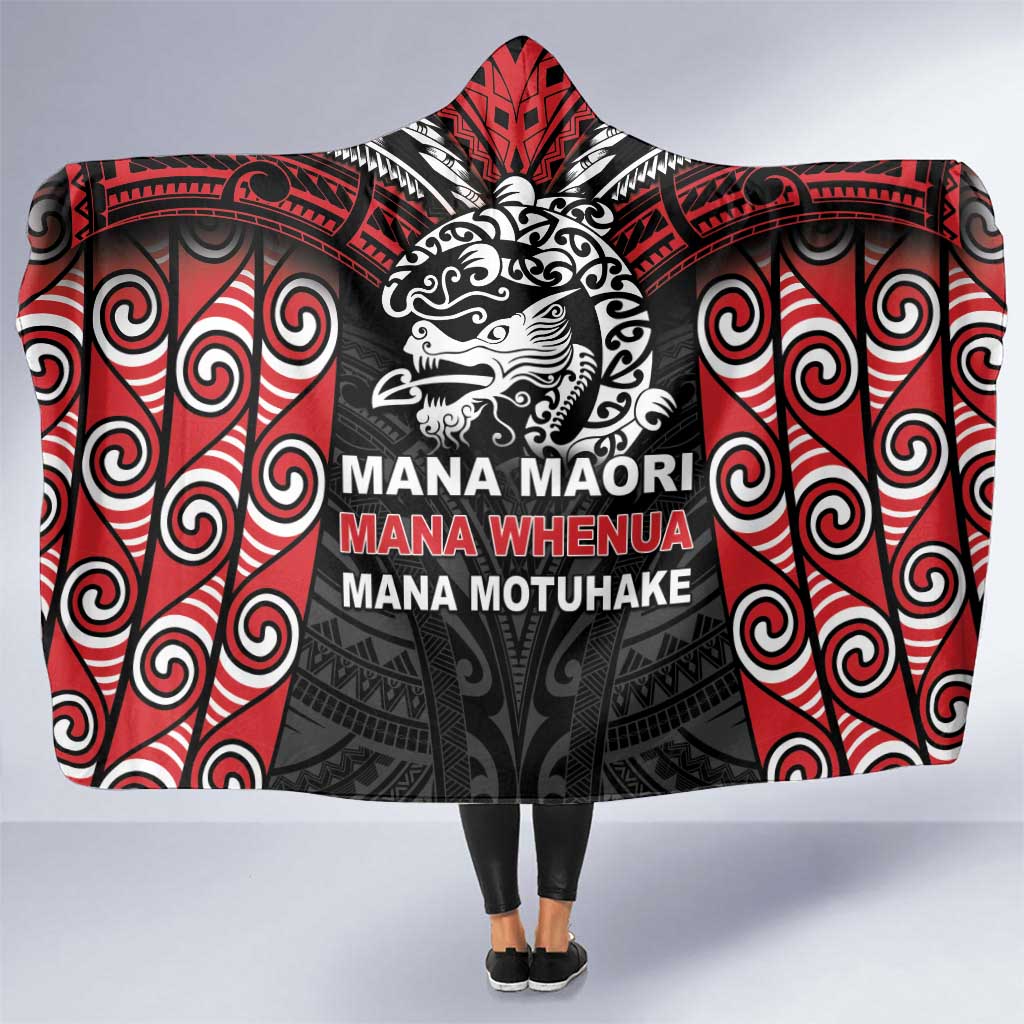 Aotearoa Mana Maori Hooded Blanket Toitu Te Tiriti