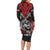 Aotearoa Mana Maori Long Sleeve Bodycon Dress Toitu Te Tiriti