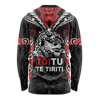Aotearoa Mana Maori Long Sleeve Shirt Toitu Te Tiriti LT05 - Polynesian Pride