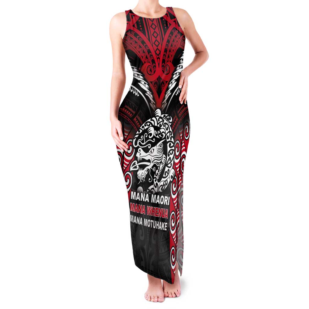 Aotearoa Mana Maori Tank Maxi Dress Toitu Te Tiriti