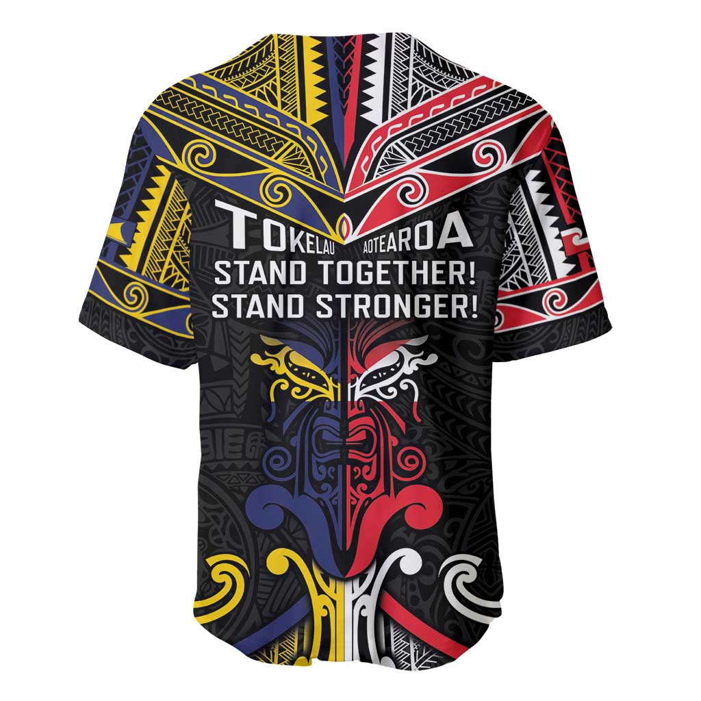 Tokelau And Aotearoa Baseball Jersey Together For Te Tiriti O Waitangi LT05 - Polynesian Pride