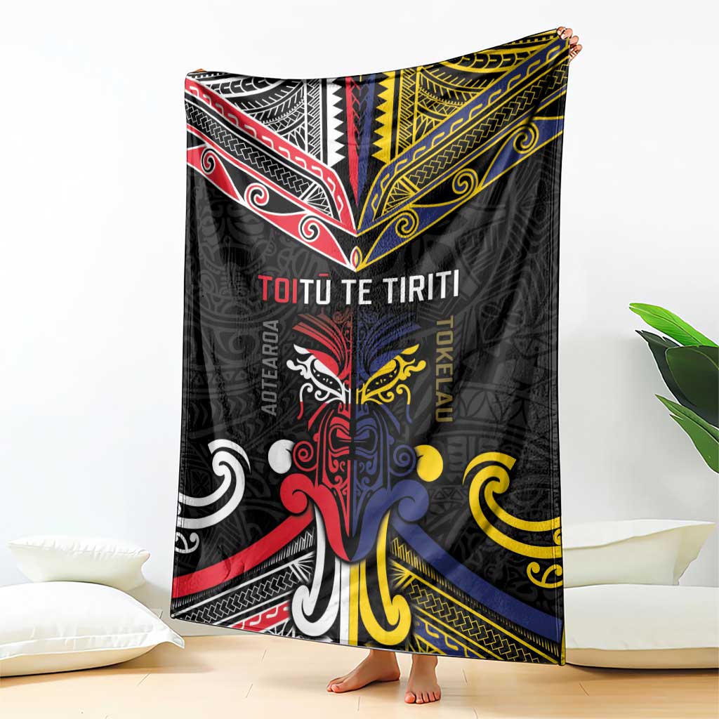 Tokelau And Aotearoa Blanket Together For Te Tiriti O Waitangi LT05 - Polynesian Pride