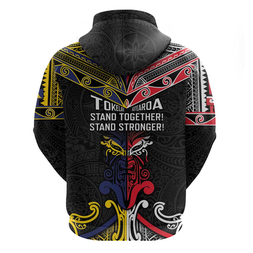 Tokelau And Aotearoa Hoodie Together For Te Tiriti O Waitangi LT05 - Polynesian Pride