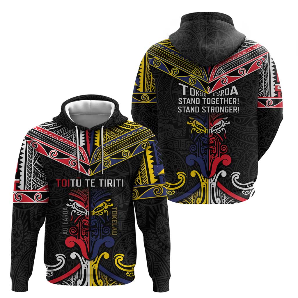 Tokelau And Aotearoa Hoodie Together For Te Tiriti O Waitangi LT05 - Polynesian Pride