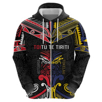 Tokelau And Aotearoa Hoodie Together For Te Tiriti O Waitangi LT05 - Polynesian Pride
