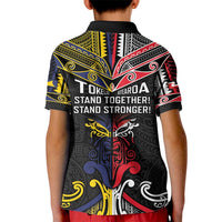 Tokelau And Aotearoa Kid Polo Shirt Together For Te Tiriti O Waitangi LT05 - Polynesian Pride