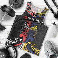 Tokelau And Aotearoa Men Tank Top Together For Te Tiriti O Waitangi LT05 - Polynesian Pride