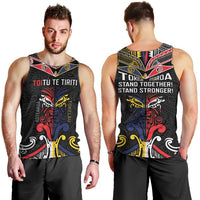 Tokelau And Aotearoa Men Tank Top Together For Te Tiriti O Waitangi LT05 - Polynesian Pride
