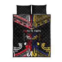 Tokelau And Aotearoa Quilt Bed Set Together For Te Tiriti O Waitangi LT05 - Polynesian Pride