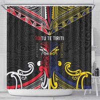 Tokelau And Aotearoa Shower Curtain Together For Te Tiriti O Waitangi LT05 - Polynesian Pride
