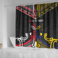 Tokelau And Aotearoa Shower Curtain Together For Te Tiriti O Waitangi LT05 - Polynesian Pride