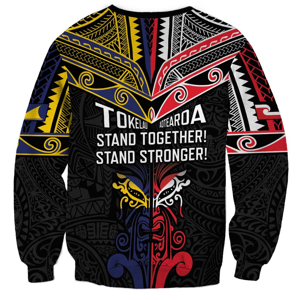 Tokelau And Aotearoa Sweatshirt Together For Te Tiriti O Waitangi LT05 - Polynesian Pride