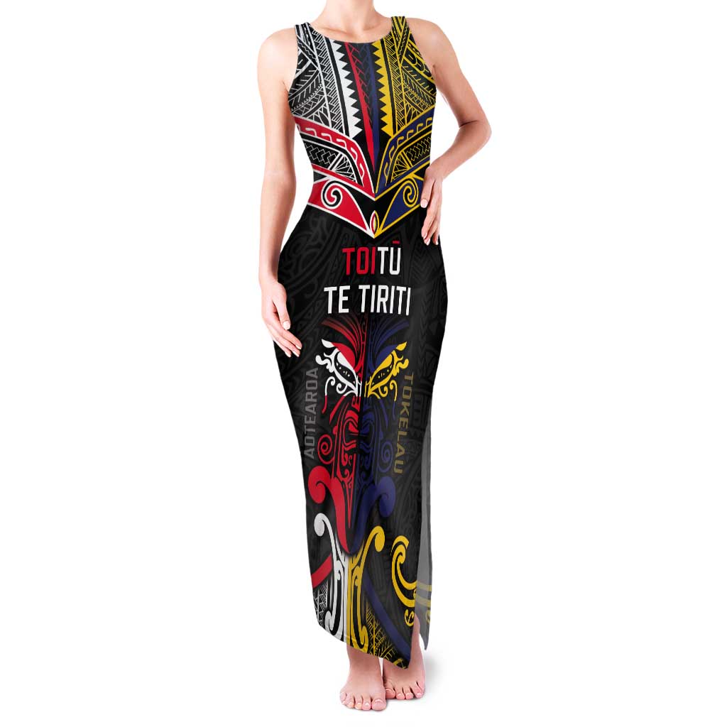 Tokelau And Aotearoa Tank Maxi Dress Together For Te Tiriti O Waitangi