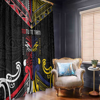 Tokelau And Aotearoa Window Curtain Together For Te Tiriti O Waitangi LT05 - Polynesian Pride