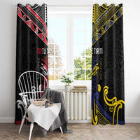 Tokelau And Aotearoa Window Curtain Together For Te Tiriti O Waitangi LT05 - Polynesian Pride