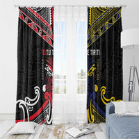 Tokelau And Aotearoa Window Curtain Together For Te Tiriti O Waitangi LT05 - Polynesian Pride