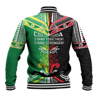 Cook Islands And Aotearoa Baseball Jacket Together For Te Tiriti O Waitangi LT05 - Polynesian Pride
