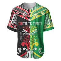 Cook Islands And Aotearoa Baseball Jersey Together For Te Tiriti O Waitangi LT05 Black - Polynesian Pride