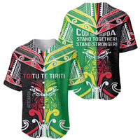 Cook Islands And Aotearoa Baseball Jersey Together For Te Tiriti O Waitangi LT05 - Polynesian Pride