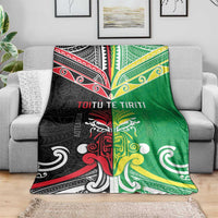 Cook Islands And Aotearoa Blanket Together For Te Tiriti O Waitangi LT05 - Polynesian Pride