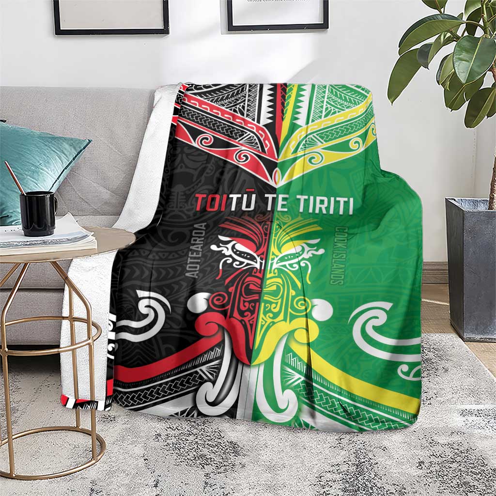 Cook Islands And Aotearoa Blanket Together For Te Tiriti O Waitangi LT05 - Polynesian Pride