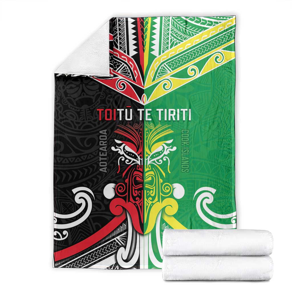 Cook Islands And Aotearoa Blanket Together For Te Tiriti O Waitangi LT05 - Polynesian Pride