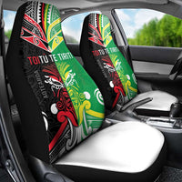 Cook Islands And Aotearoa Car Seat Cover Together For Te Tiriti O Waitangi LT05 - Polynesian Pride