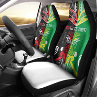 Cook Islands And Aotearoa Car Seat Cover Together For Te Tiriti O Waitangi LT05 - Polynesian Pride