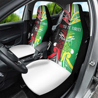 Cook Islands And Aotearoa Car Seat Cover Together For Te Tiriti O Waitangi LT05 - Polynesian Pride