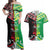 Cook Islands And Aotearoa Couples Matching Off Shoulder Maxi Dress and Hawaiian Shirt Together For Te Tiriti O Waitangi